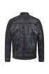 Men's Black, Brown, Grey Leather Racer Biker Style - CHARLIE - London Leathers Direct