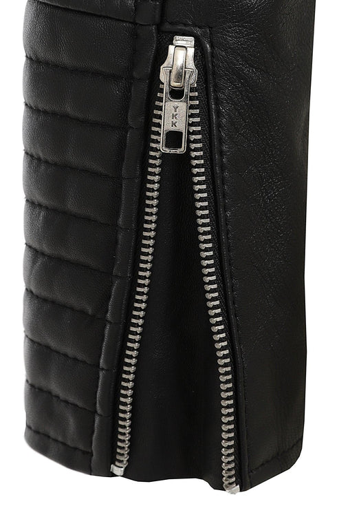 Women's Biker Style Leather Jacket - LUCY - London Leathers Direct