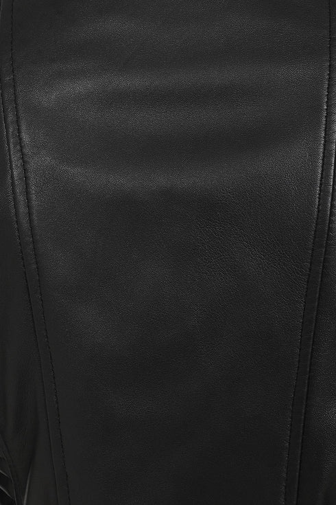 Women's Biker Style Leather Jacket - LUCY - London Leathers Direct