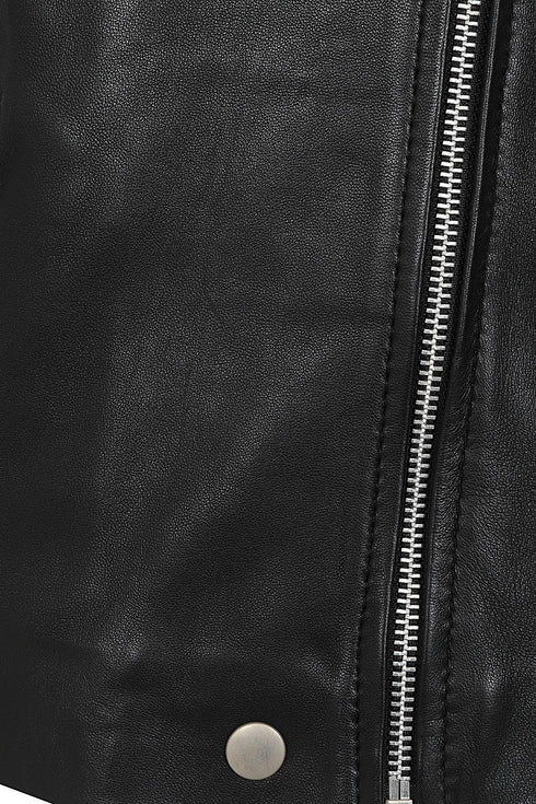 Women's Biker Style Real Leather Jacket - CELIA - London Leathers Direct