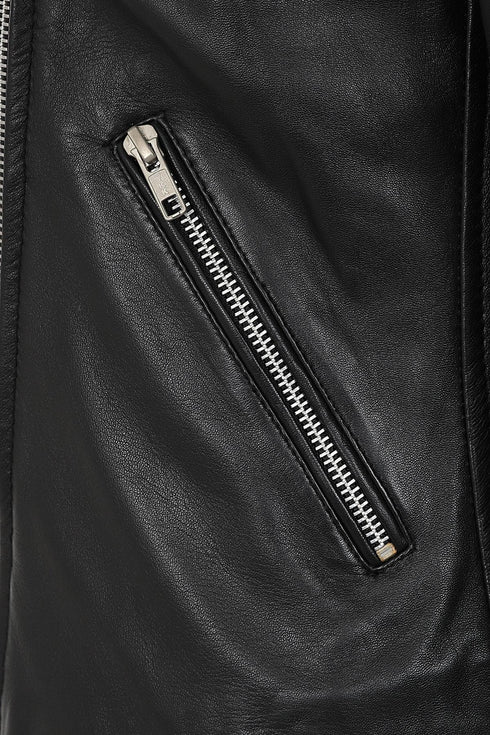 Women's Biker Style Real Leather Jacket - CELIA - London Leathers Direct