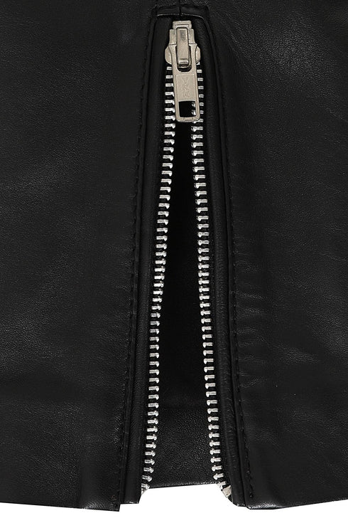 Women's Biker Style Real Leather Jacket - CELIA - London Leathers Direct