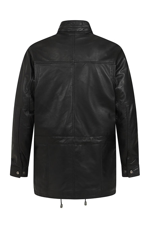 Men's Classic ¾ Length Leather Car Coat - JERRY-G300 - London Leathers Direct