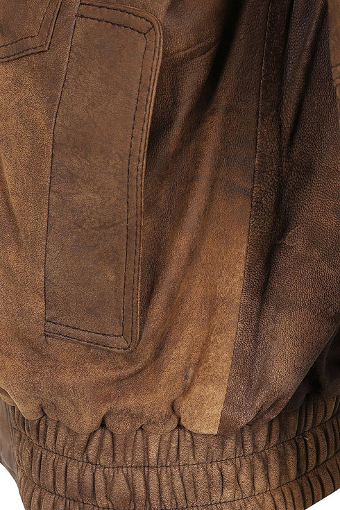 Men's Real Genuine Leather Classic Blouson Jacket - PAUL-303 - London Leathers Direct