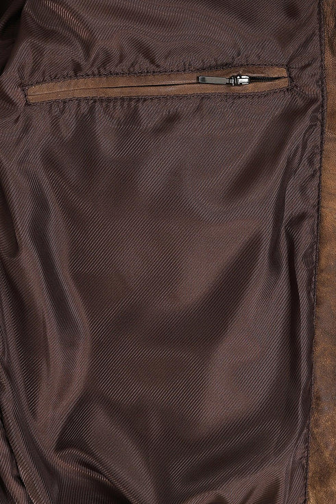 Men's Real Genuine Leather Classic Blouson Jacket - PAUL-303 - London Leathers Direct