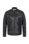 Men's Black, Brown, Grey Leather Racer Biker Style - CHARLIE - London Leathers Direct