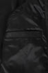 VALERIE - Women's Long Quilted Leather Gilet Detachable Hood - Black Nappa