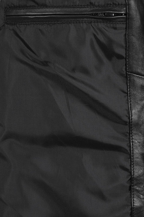 Men's Real Genuine Leather Classic Button Front Jacket - Steve - London Leathers Direct