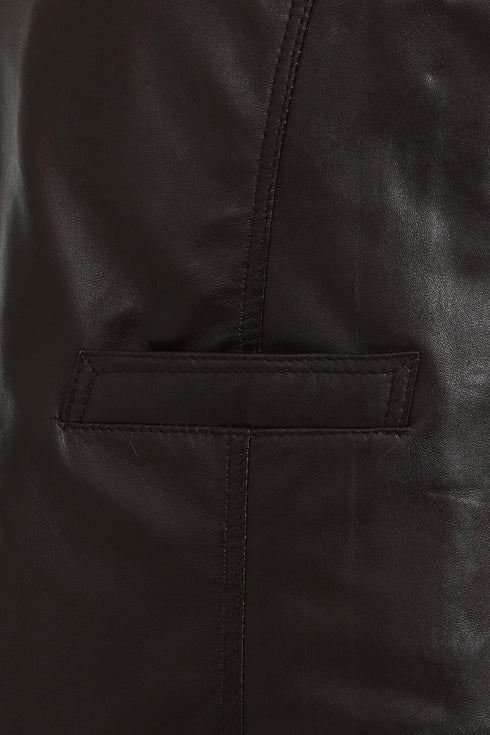 Men's Leather Classic Waistcoat Black, Brown, Tan - TEDDY - London Leathers Direct