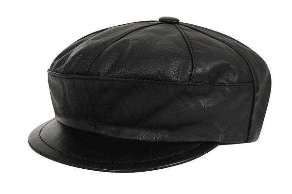 London Leather Newsboy Cap - London Leathers Direct