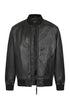 BARRY Men's Classic Black Nappa Leather Bomber Jacket - Luxury