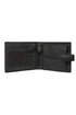 Genuine black and brown Nappa leather bifold wallet by LLD Original with multiple card slots